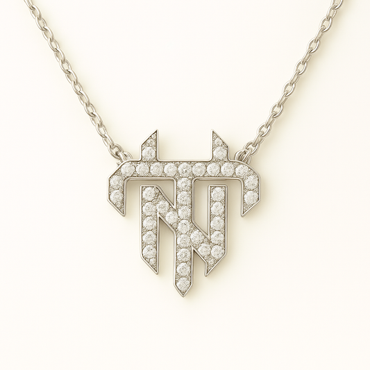 Haus Von Nobel™ TN® Icon Diamond Necklace – Pavé Set on White Gold